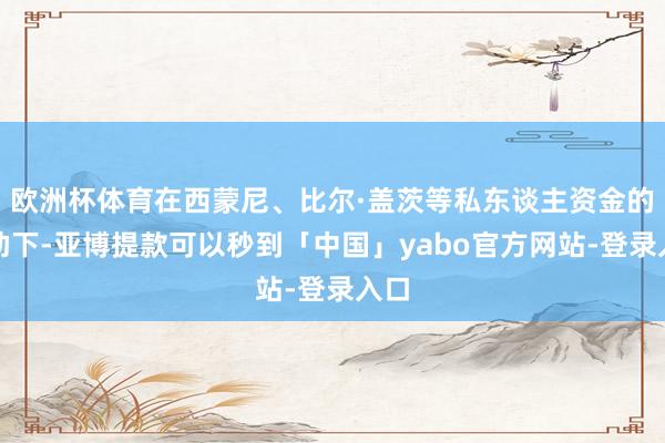 欧洲杯体育在西蒙尼、比尔·盖茨等私东谈主资金的资助下-亚博提款可以秒到「中国」yabo官方网站-登录入口