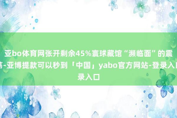 亚bo体育网张开剩余45%寰球藏馆“濒临面”的震荡-亚博提款可以秒到「中国」yabo官方网站-登录入口