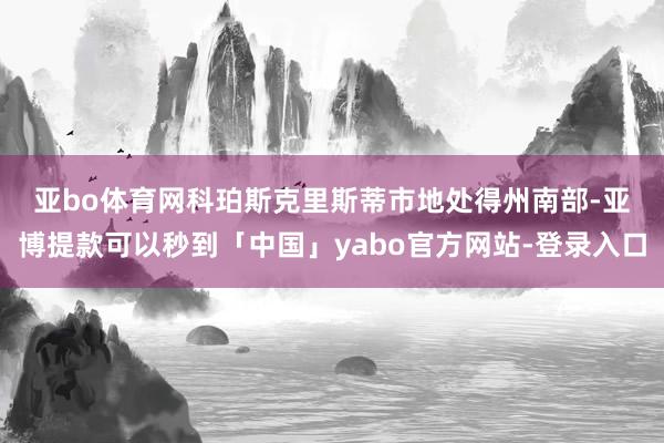 亚bo体育网　　科珀斯克里斯蒂市地处得州南部-亚博提款可以秒到「中国」yabo官方网站-登录入口